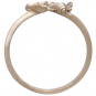 Bronze Bee and Cherry Blossom Adjustable Ring
