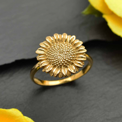 Bronze Sunflower Ring