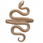 Bronze Textured Adjustable Snake Ring