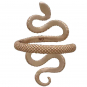 Bronze Textured Adjustable Snake Ring