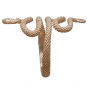 Bronze Textured Adjustable Snake Ring