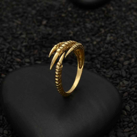 Bronze Adjustable Bird Claw Ring