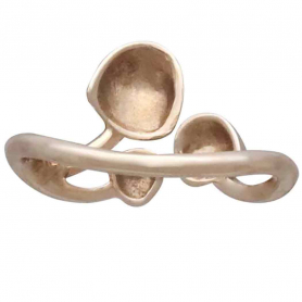 Bronze Adjustable Three Mushroom Ring