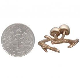 Bronze Adjustable Branch and Mushroom Ring