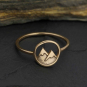 Bronze Snow Capped Mountain Ring