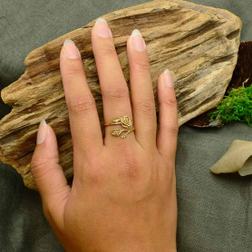 Bronze Adjustable Rose Ring
