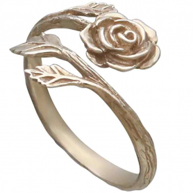 Bronze Adjustable Rose Ring