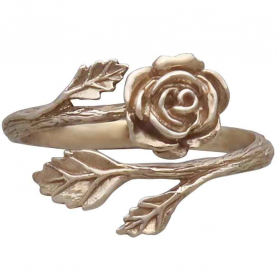 Bronze Adjustable Rose Ring