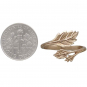 Bronze Adjustable Leaf Ring