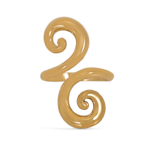Nina Designs Bronze Double Swirl Adjustable Ring