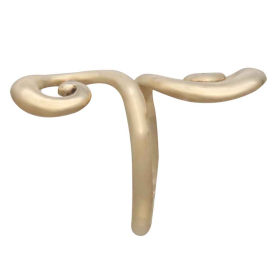 Bronze Double Swirl Adjustable Ring Side View