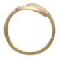Bronze Double Swirl Adjustable Ring Top View