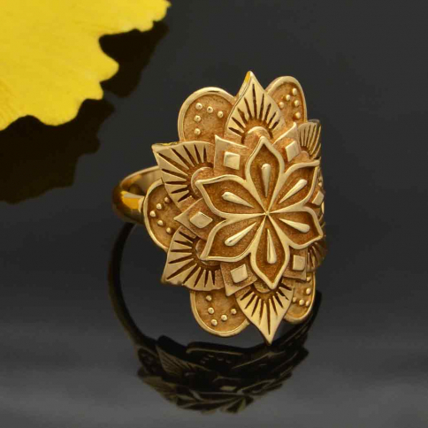 Bronze Large Mandala Ring
