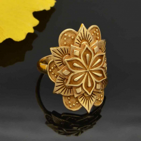 Bronze Large Mandala Ring