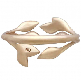 Bronze Leaf Cluster Adjustable Ring