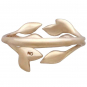 Bronze Leaf Cluster Adjustable Ring