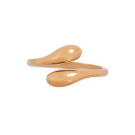 Bronze Adjustable Teardrop Ring