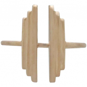 Bronze Stepped Bar Adjustable Ring