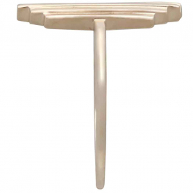 Bronze Stepped Bar Adjustable Ring