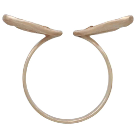 Bronze Adjustable Dimensional Butterfly Wings Ring