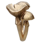 Bronze Adjustable 3D Mushroom Ring Side View