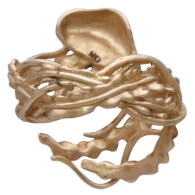 Bronze Adjustable Jellyfish Ring Back View