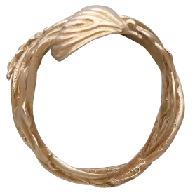 Bronze Adjustable Jellyfish Ring Top View