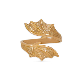 Bronze Adjustable Bypass Dragon Wing Ring