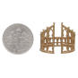 Bronze Adjustable Gothic Gate Ring with Dime