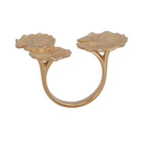 Bronze Adjustable Lily Pads Ring