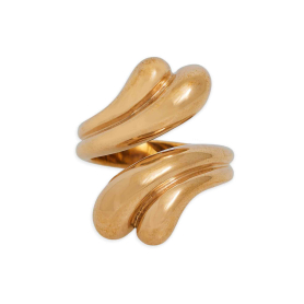 Bronze Double Teardrop Ring