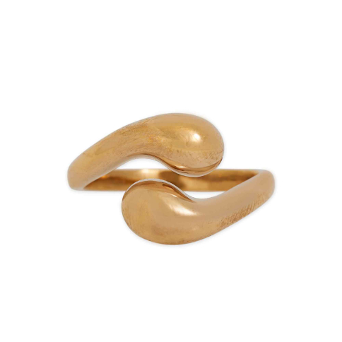 Nina Designs Bronze Adjustable Teardrop Swirl Ring