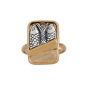 Mixed Metal Sardine Can Ring