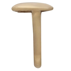 Bronze Large Hearts Adjustable Ring Side View