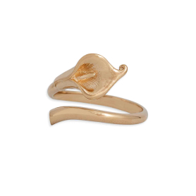 Bronze Adjustable Calla Lily Ring