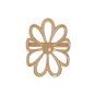 Bronze Openwork Single Daisy Ring