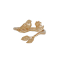 Bronze Bird on Branch Adjustable Ring