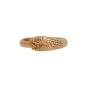 Bronze Chunky Scaled Serpent Ouroboros Ring
