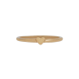 Bronze Stacking Ring with Heart front view