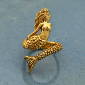 Bronze Adjustable Mermaid Ring