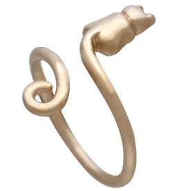 Bronze Adjustable Cat Ring