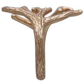 Bronze Adjustable Antler Ring