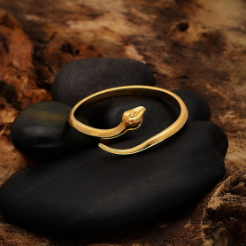 Bronze Simple Adjustable Snake Ring