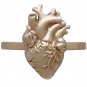 Bronze Anatomical Heart Ring