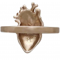Bronze Anatomical Heart Ring