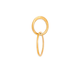 Bronze Two Circle of Life Link 12x19mm