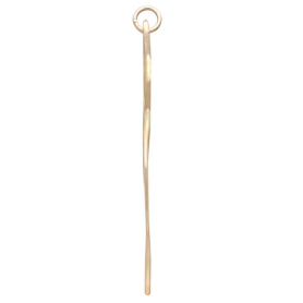 Bronze Double Lotus Petal Pendant Side View