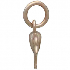 Bronze Raven Charm 13x15mm