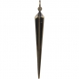 Large Ridged Star Spike Charm - Bronze 41x4mm