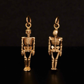 Bronze Dimensional Skeleton front and back view